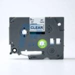 Brother Compatible TZC-s121 9mm Black on Clear Extra Strength Laminated Tape TZC-s121