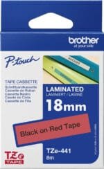 Brother TZ2-141 18mm Black on Clear Laminated label Tape (8m) TZ2-141