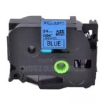 Brother TZ2-551 24mm Black on Blue Laminated Tape (8m) TZ2-551