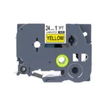 Brother TZ2-651 24mm Black on Yellow Label Tape TZ2-651