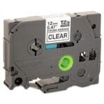 Brother TZe-131 12mm Black on Clear Laminated Label Tape TZ2-131