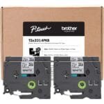 Brother TZe-231 12mm Black on White Laminated Label Tape TZ2-231