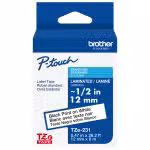 Brother TZe-231 12mm Black on White Laminated Label Tape TZ2-231