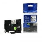 Brother TZe-131 12mm Black on Clear Laminated Label Tape