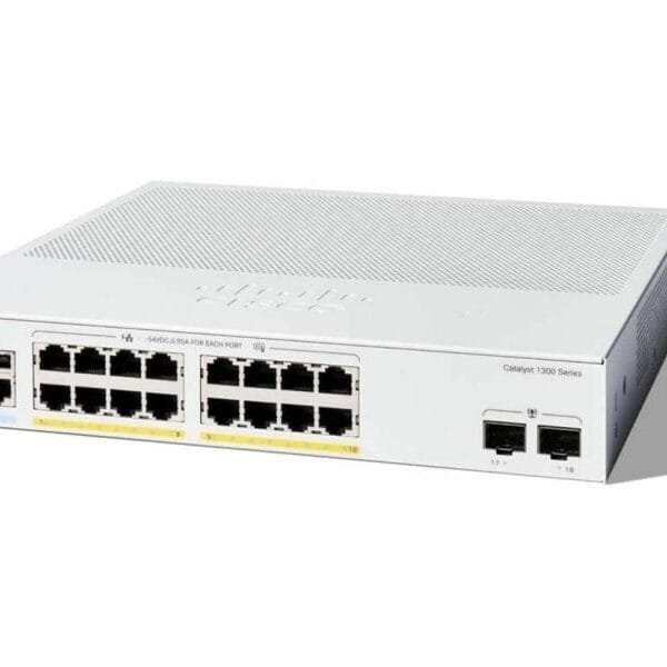 Cisco Catalyst 1300-16P-2G 16-Port PoE+ 2x1G SFP Layer 3 Switch