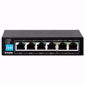 D-Link DGS-F1006P-E 6-Port Gigabit PoE Switch 250M
