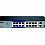 D-Link DES-F1016P-E 16-Port Fast Ethernet 250m Long Range PoE+ Switch
