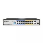 D-Link DES-F1016P-E 16-Port Fast Ethernet 250m Long Range PoE+ Switch DES-F1016P-E