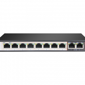 D-Link DGS-F1010P-E 10-Port Gigabit PoE Switch with 8 PoE Ports and 2 Uplink Ports