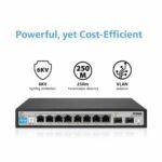 D-Link DGS-F1100-10PS 8-Port PoE Gigabit Smart Managed Switch 96W DGS-F1100-10PS