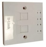 D-Link NFP-0WHI21 Dual Port Faceplate with Shutter and ID Plate White NFP-0WHI21