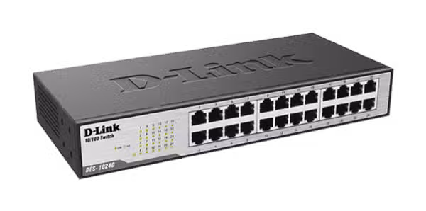 D-Link DES-1024D 24-Port 10/100Mbps Unmanaged Switch