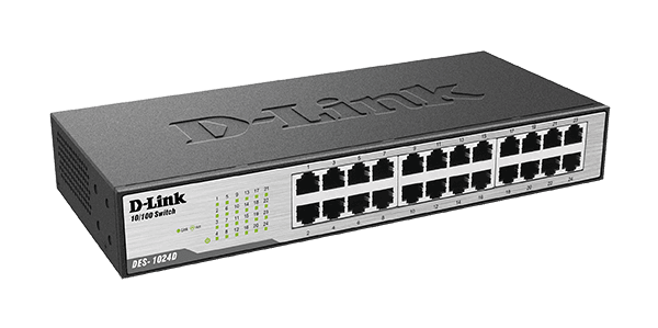 D-Link DES-1024D 24-Port 10/100Mbps Unmanaged Switch