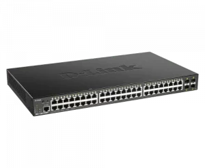 D-Link DGS-1250-52XMP 52-Port PoE+ Smart Managed Switch with 4x 10G SFP+ Uplinks