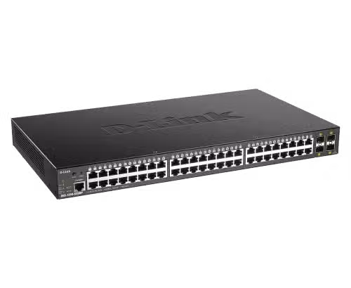 D-Link DGS-1250-52XMP 52-Port PoE+ Smart Managed Switch with 4x 10G SFP+ Uplinks