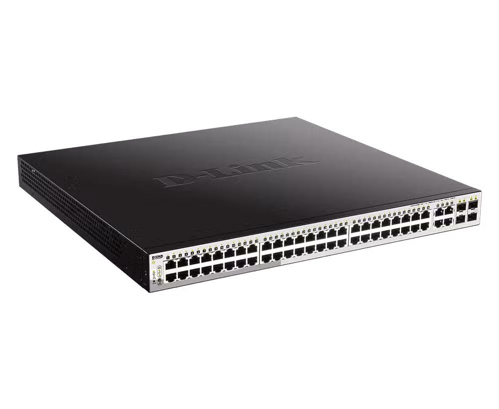D-Link switch DGS-1210-52MP 48-Port PoE+ 4-SFP Smart Managed - Image 2