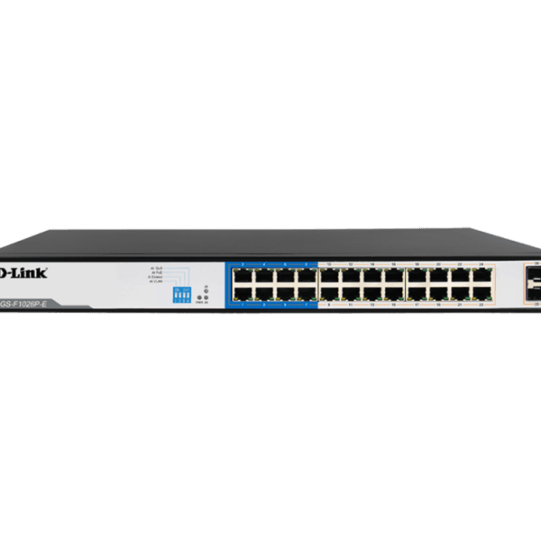 D-Link DGS-F1026P 24-Port Gigabit PoE Switch 2 SFP 250W