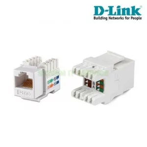 D-Link NKJ-C6WHI1B21 Cat6 UTP Keystone Jack White