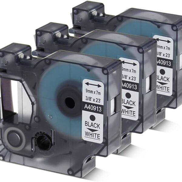 Dymo D1 Standard Label Cartridge 12mm x 7m Black on White