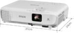 Epson EB-W06 3LCD WXGA 3700 Lumens Projector Projector Screen-7f6c509a2c96