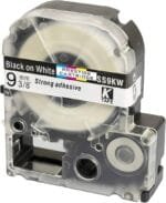 Epson SS9KW 9mm x 8m Black on White Label Tape SS9KW