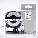 Epson SS9KW 9mm x 8m Black on White Label Tape SS9KW