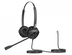 Fanvil HT302 Binaural QD to RJ9 Noise-Canceling Headset - HT302