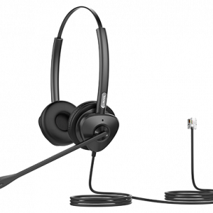 Fanvil HT302 Binaural QD to RJ9 Noise-Canceling Headset - HT302
