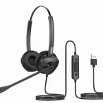 Fanvil HT302-U Binaural USB Headset with Noise Cancellation - HT302-U
