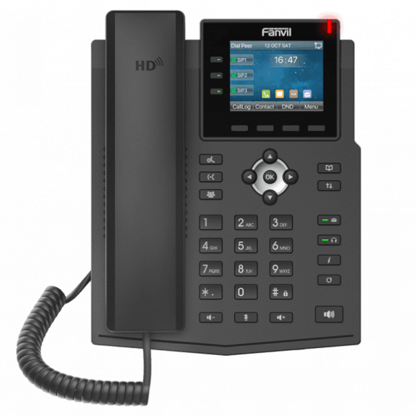 Fanvil X3U Pro Enterprise IP Phone 6 SIP Lines Dual Gigabit PoE - X3U-Pro