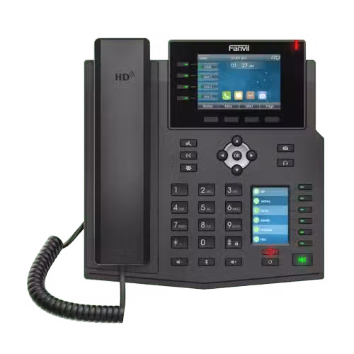 Fanvil X5U 16-Line High-End IP Phone with Dual Color Displays and Gigabit - X5U