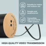 Generic RG59 Cable Power 200M Siamese Coaxial Cables-9e7fd542b6d6