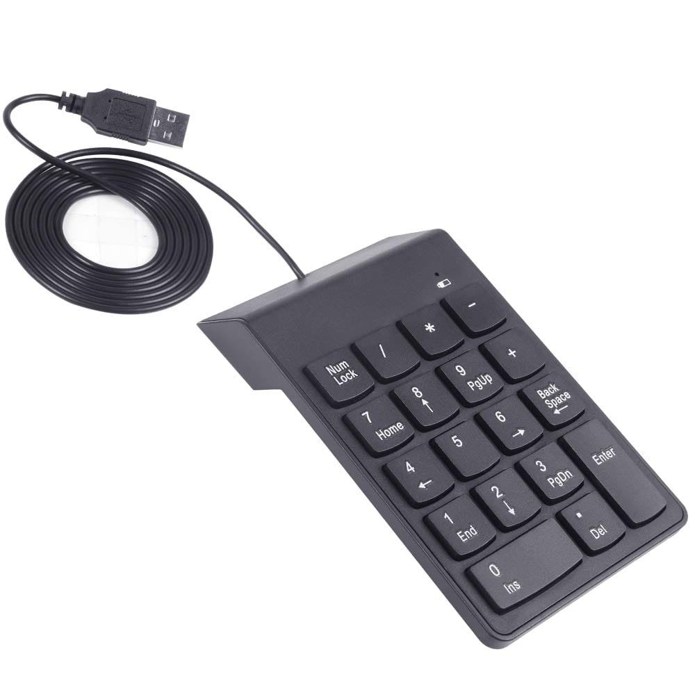 Generic USB Numeric Keypad - 18-Key, Wired, Slim Profile Generic USB Numeric Keypad - 18-Key, Wired, Slim Profile Accessories-39230a72fabd