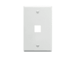 Giganet GN-FP-01 Single Gang 1-Port Faceplate 86x86mm GN-FP-01