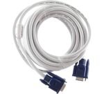 High-Density VGA Cable 15M Male-to-Male White