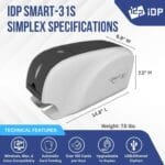 IDP Smart-31S Single-Sided ID Card Printer, 300dpi, USB IDP Card Printers-bfb129b53ac3