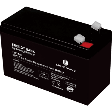 Lightwave 12V 7.5Ah Battery LW-1275 Sealed Lead Acid