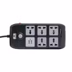 Lightwave 72UC-3P 7-Way Extension Socket with USB-C/A 2.1A 3m