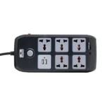 Lightwave EXT-52U 5-Way Extension Socket with 2 USB Ports 3M
