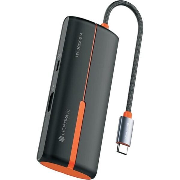 Lightwave LW-DOCK-51A USB-C to 4K HDMI, USB 3.0, PD Station