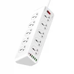 Lightwave LW-EXT-106U 10-Way Extension Socket 6 USB 2M
