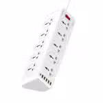 Lightwave LWEXT-72U 7-Way Extension Socket with USB/Type-C 2.1A 3m Cable LWEXT-72U