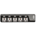 Lightwave LWEXT-755 5-Way Extension Socket with 2 USB 2.1A Ports and 3M Cable LWEXT-52U