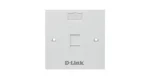D-Link NFP-0WHI11 Single Faceplate with Shutter and ID Plate