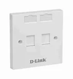 D-Link NFP-0WHI21 Dual Port Faceplate with Shutter and ID Plate White