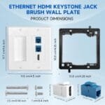 Nexa Multifunction Slide Cover Socket 2-Gang HDMI CAT6 Type-C Silver Nexa-8d2831b371df