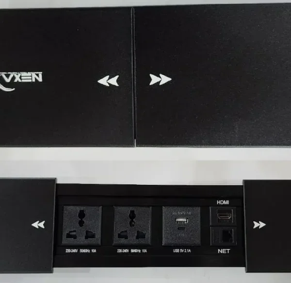 Nexa Multifunction Slide Cover Socket 2-Universal 1-HDMI 1-CAT6