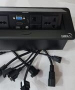 Nexa Silver Pop-up Multifunction Socket 2 AC HDMI VGA Dual CAT6 Electricals-9af8673b62cb