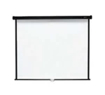 Universal Wall Mount Projector Screen 127x127cm 50x50-inch Manual Pull-Down