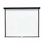 Universal Wall Mount Projector Screen 127x127cm 50x50-inch Manual Pull-Down